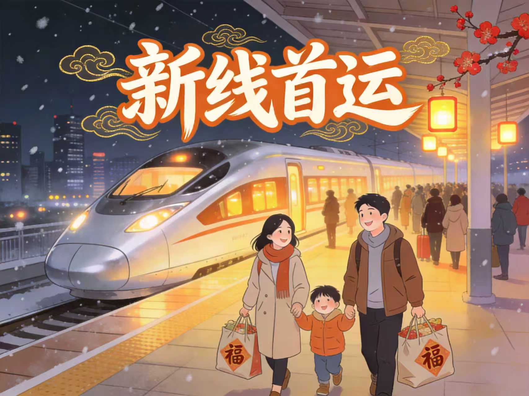 皇冠登1登2登3申请_新线首运|首迎春运皇冠登1登2登3申请,西延高铁见证老区“归途”之变