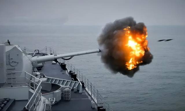 皇冠信用网_和美军差距很大皇冠信用网？官媒：无人机首次引导054B舰炮对陆攻击